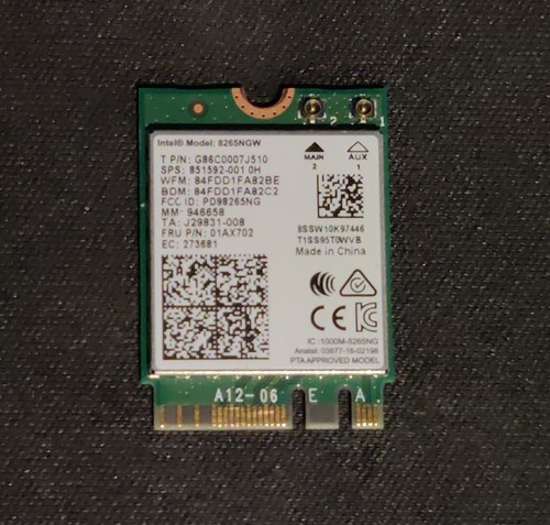 Intel 8265ngw laptop dual - intel,